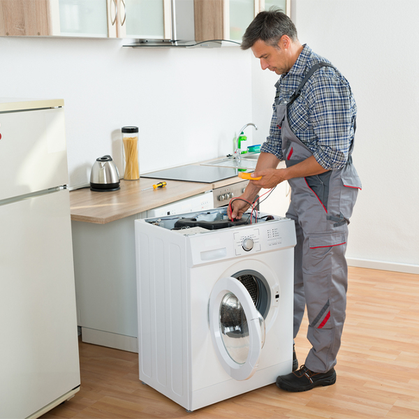 can you walk me through the steps of troubleshooting my washer issue in Page